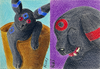 RUKARIO: Kyuubreon & HoUmbreon ACEO