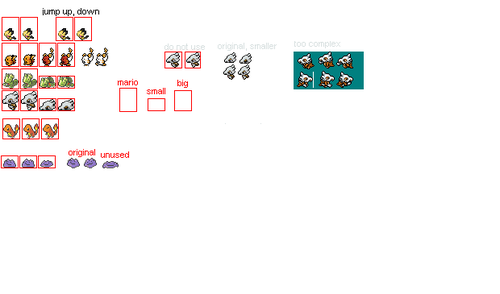 Lugia010719d1: Sprites do Pokémoní hry typu Mario
