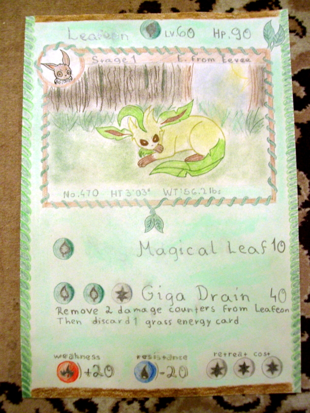 Frogoska: Leafeon card