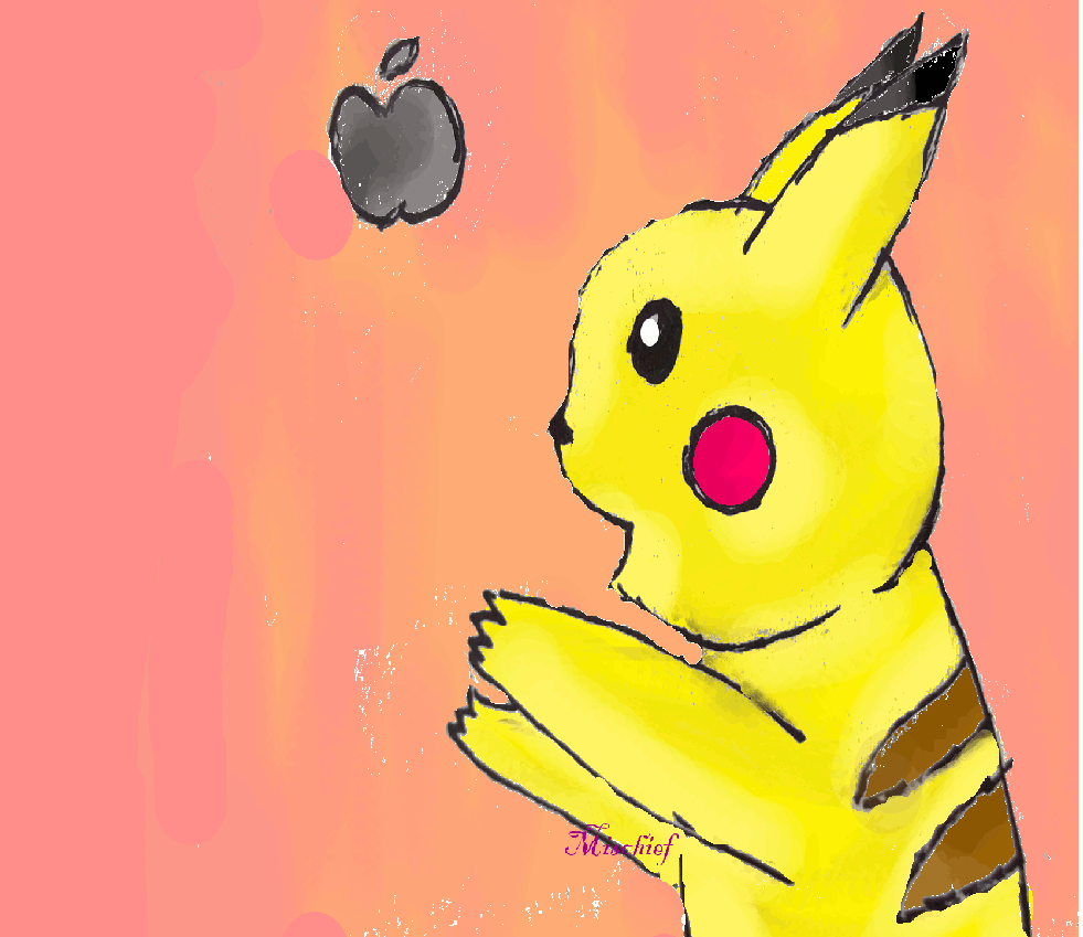 Mischief: Pikachu &amp; Apple