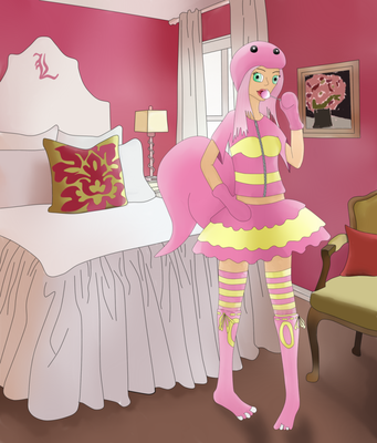 Rosnička: Lickitung gijinka