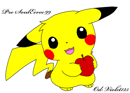 Violet125: Pikachu s jablečným srdíčkem