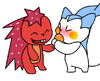 Violet125:  Flaky and Pachirisu 