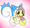 Violet125: Fluttershy as Pachirisu