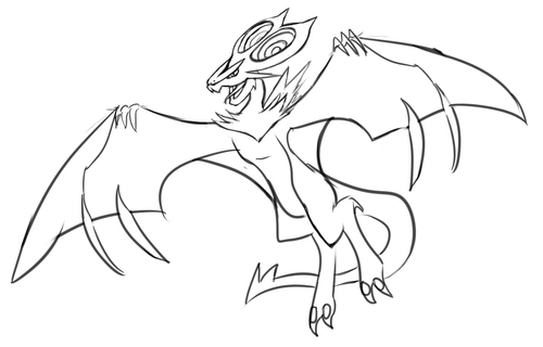 FireAnne: Noivern sketch