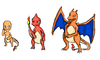 Hina: Charmander, Charmeleon, Charizard