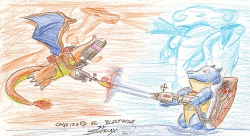 snorlax: blastoise vs. charizard