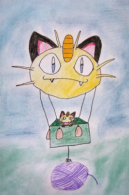 Pikačo: Mňau v balónu