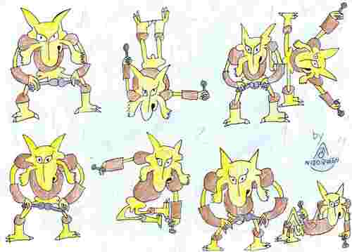 Nidoking: eight alakazams