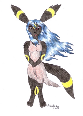 Ashelinka: Anthro Umbreon