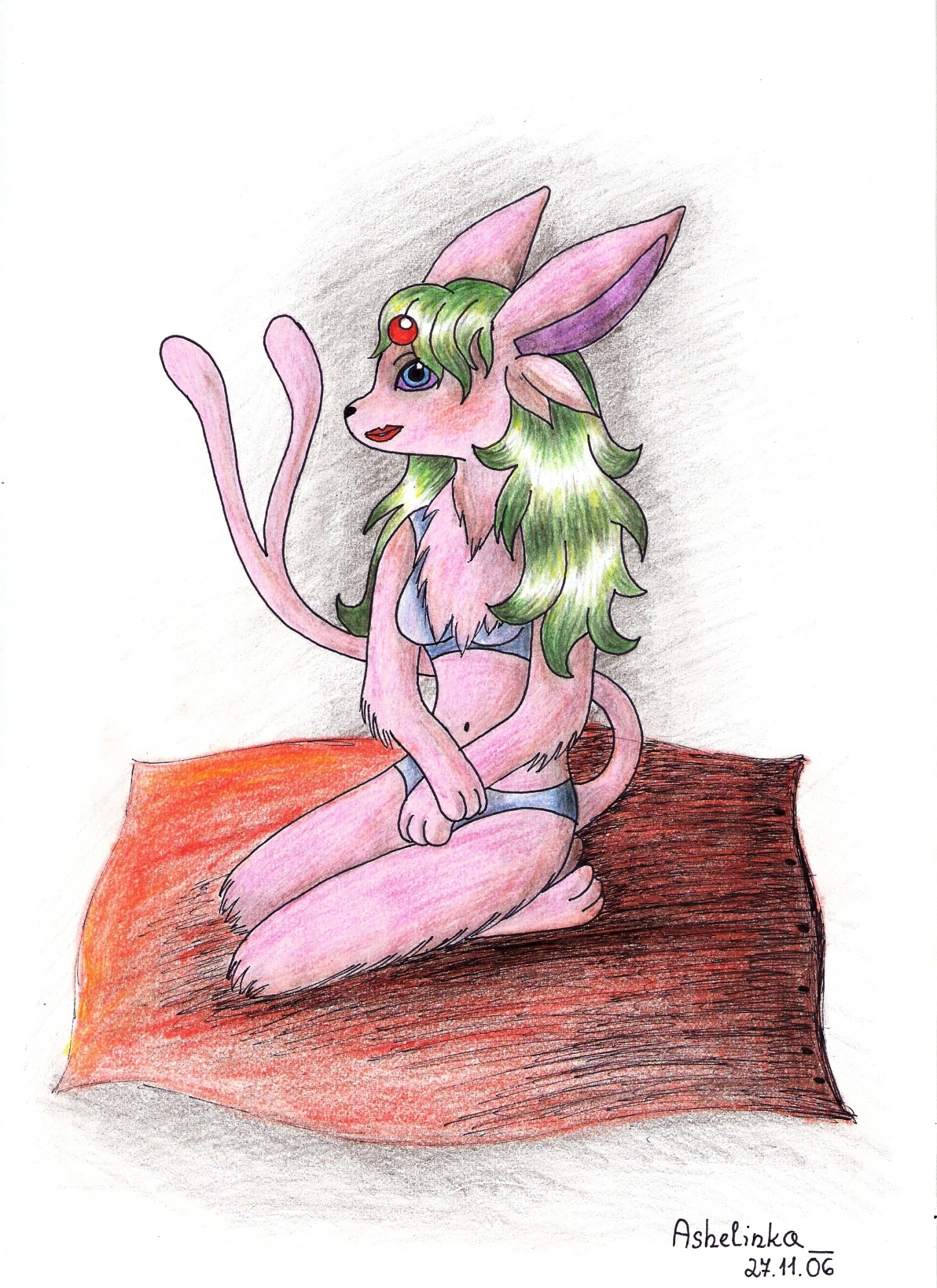 Ashelinka: Anthro Espeon