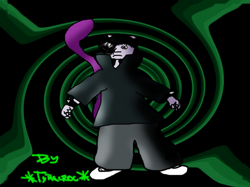 *Tyracroc*: Anthro Mewtwo - EDIT
