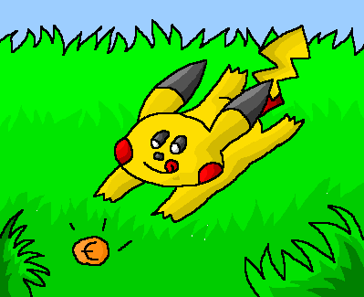 Rentoraa Thunder: Running Pikachu