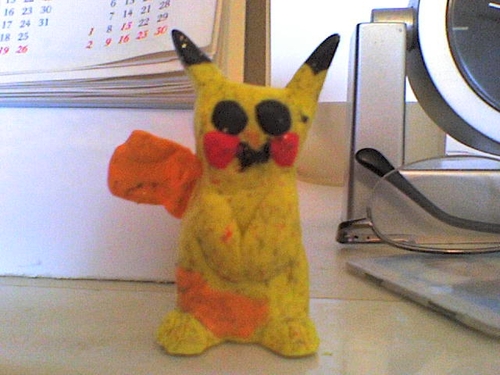 JANA: pikachu z plasteliny
