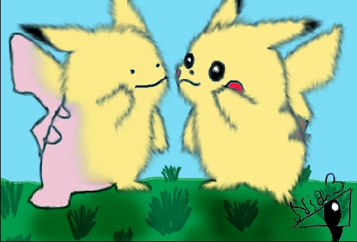 Nia Wolf: Pikachu and Pikaditto