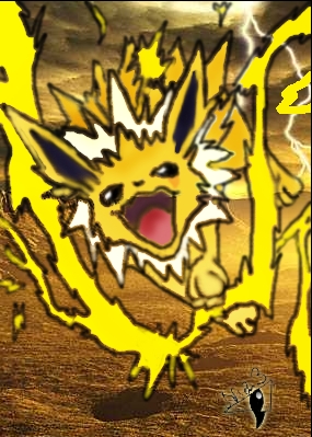 Nia Wolf: Jolteon, used Thunderbolt!