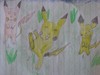 papoušek: Pichu,Pikachu a Raichu