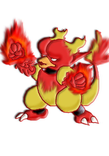 Nia Wolf: Magmar, used Fire Punch