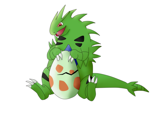 Frogoska: Tyranitar s vajíčkem