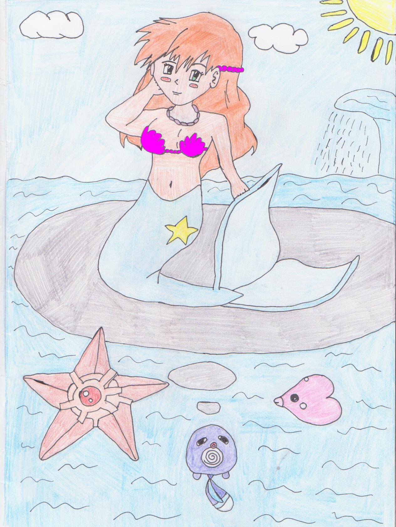 1sisko456: Vodní panna Misty s pokémony
