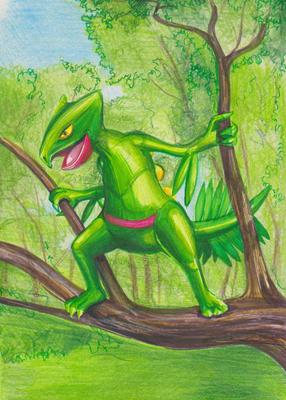 Charizardman: Sceptile