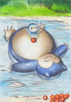 Charizardman: Snorlax and piplup