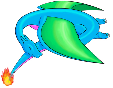Blue Charizard: Spící Blue