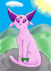 Skitta: Espeon na skále