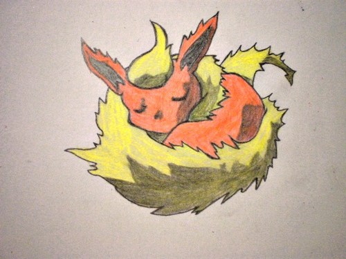 MesuShiro: spící Flareon