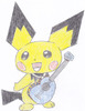 popom97: Ukulele Pichu by popom 97