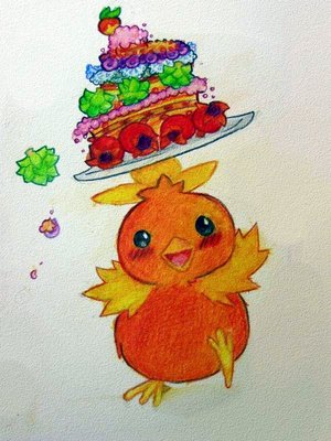 Sora Akihiru: Torchic cake