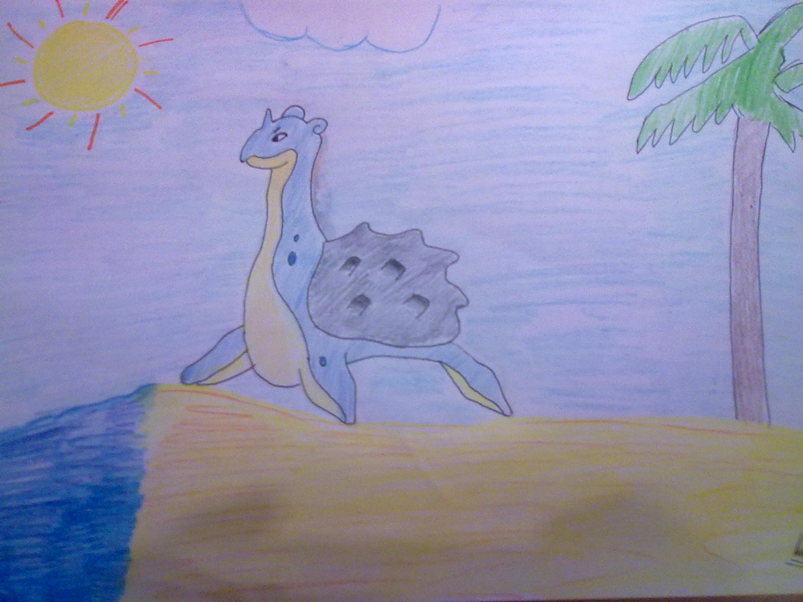krasavice: Lapras na pláži